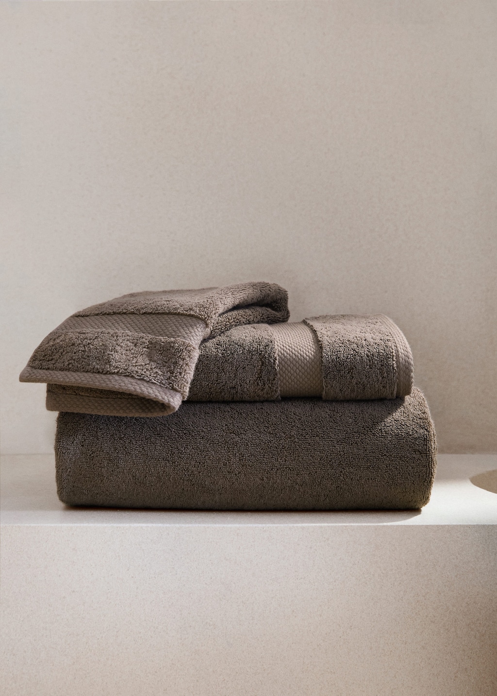 Mango Extra-soft Cotton Hand Towel Brown