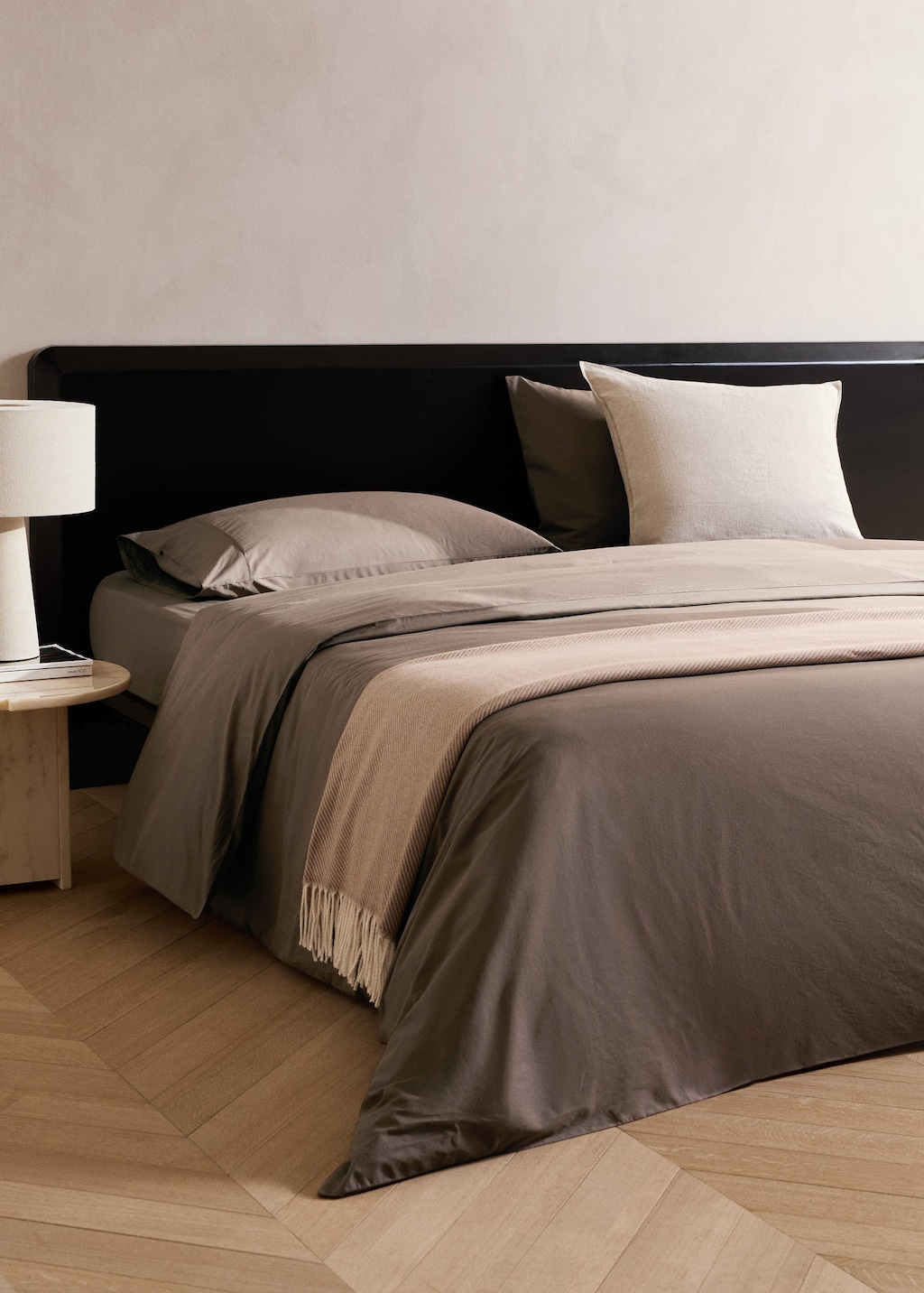 Mango Home 300 Threads Cotton Percale Duvet Cover Superking Bed Coffee