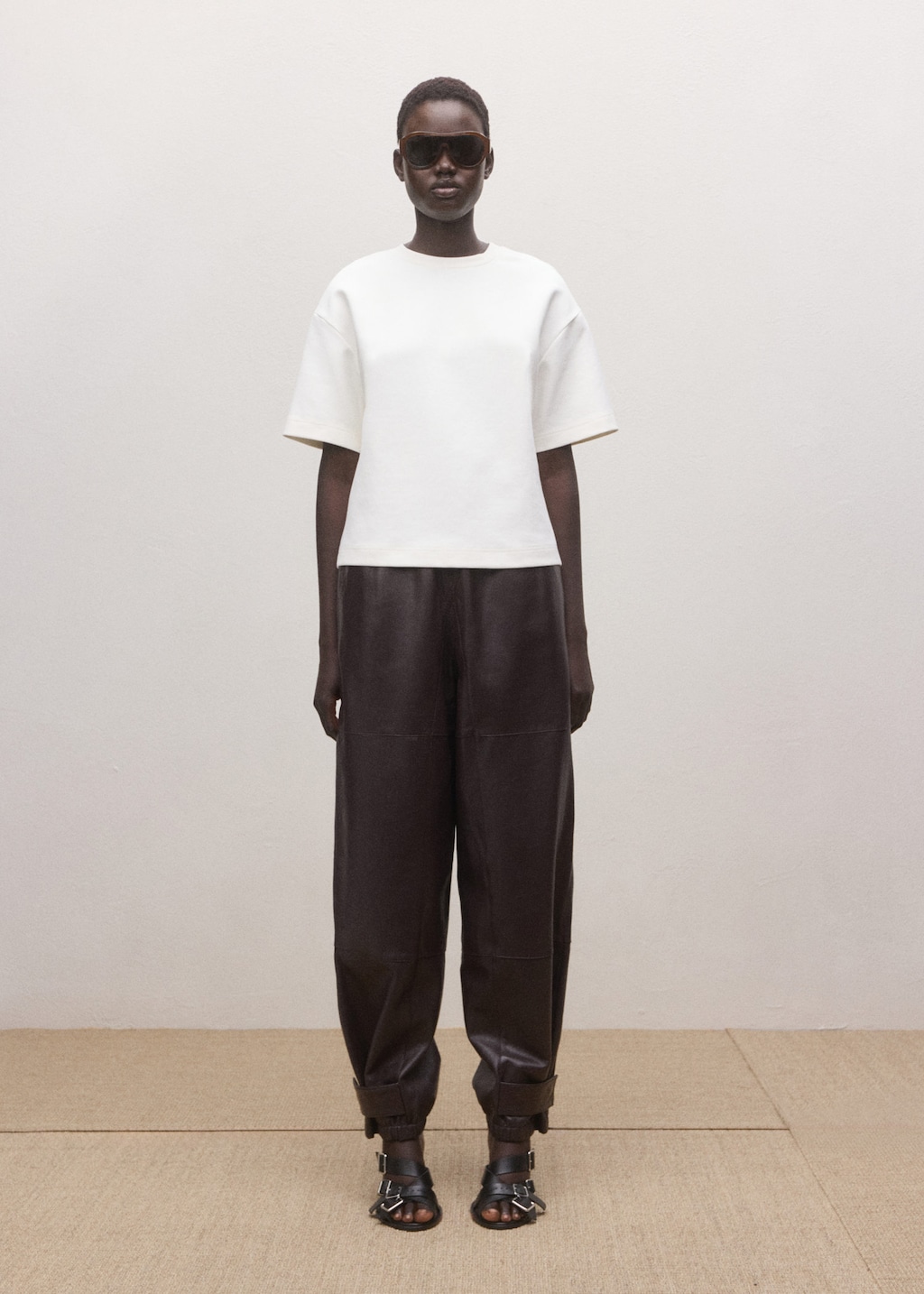 Mango Short-sleeved Cotton T-shirt Off White