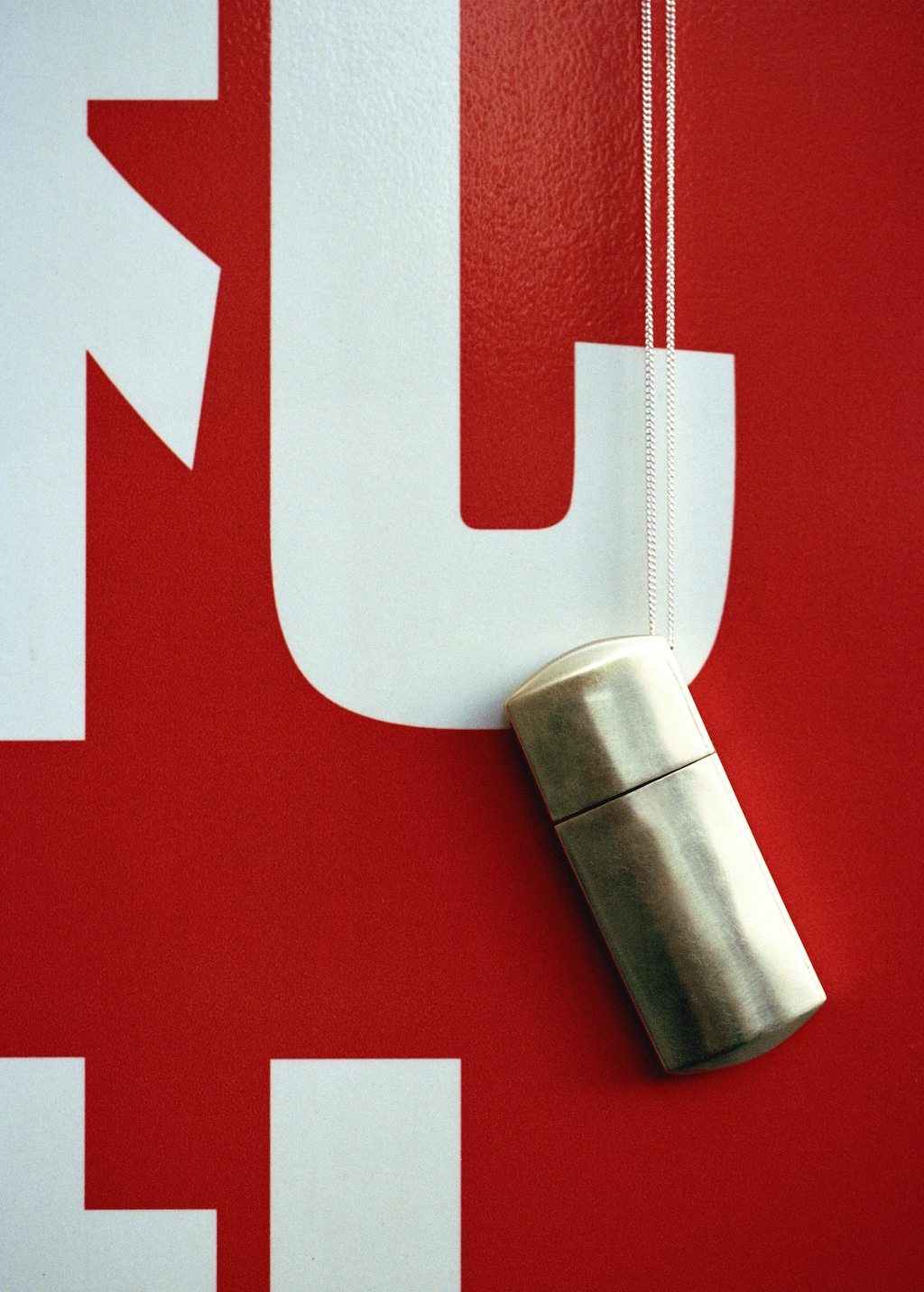 Mango Metallic Locket Pendant Necklace Silver In Purple