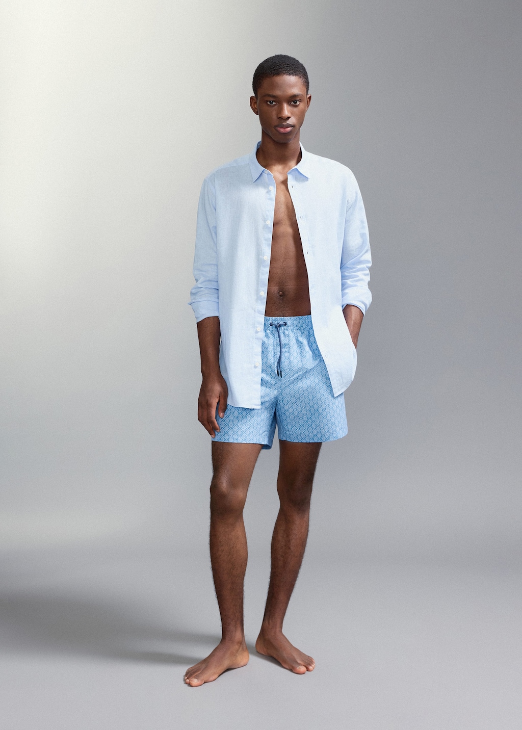 Mango Maillot De Bain Imprimé Floral Bleu - Garçon - L -  Teen In Blue