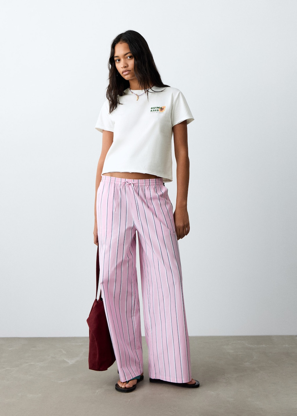 Mango T-shirt En Coton Imprimé Blanc Cassé - Fille - M -  Teen In White