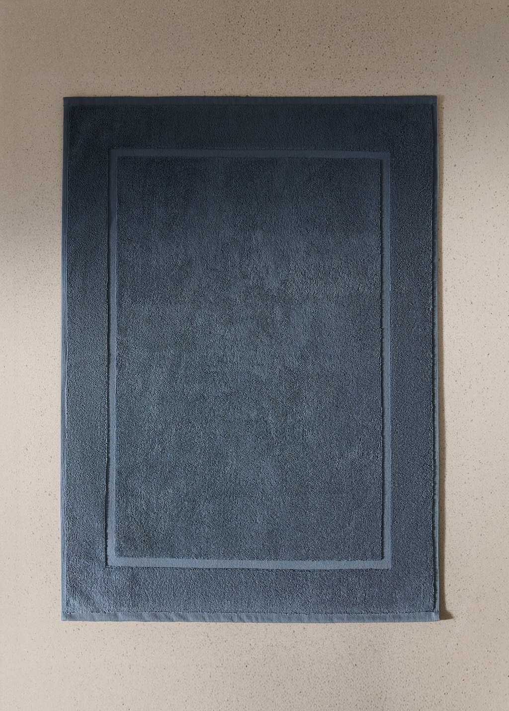 Mango Tapis De Bain 100 % Coton Bleu Indigo - Home - 50x70cm -  Home In Blue