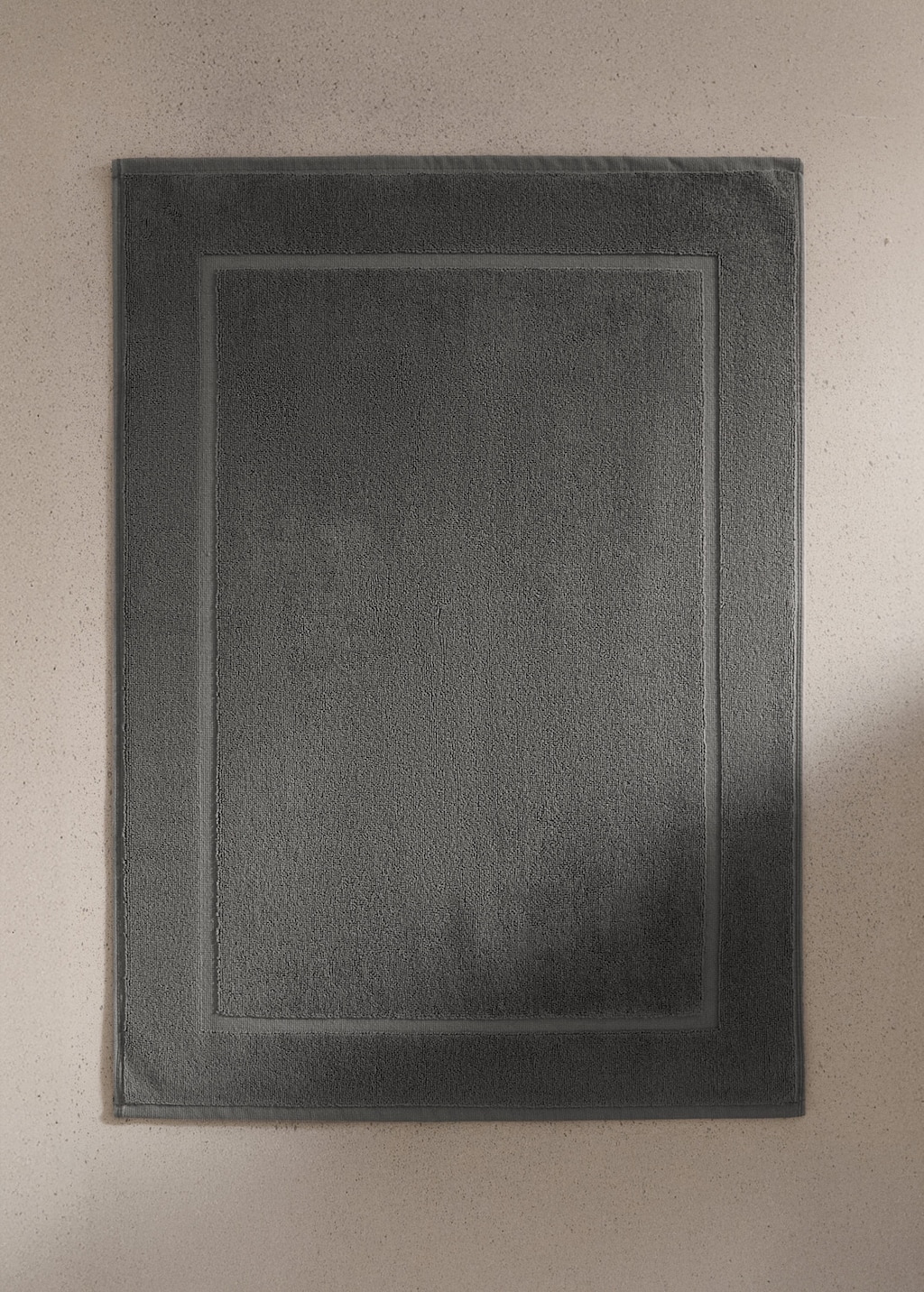 Mango Tapis De Bain 100 % Coton Gris Foncé - Home - 50x70cm -  Home In Gray
