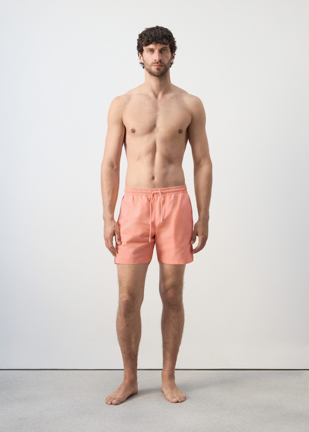 Mango Maillot De Bain Essentiel Cordon Saumon - Homme - Xl -  Man