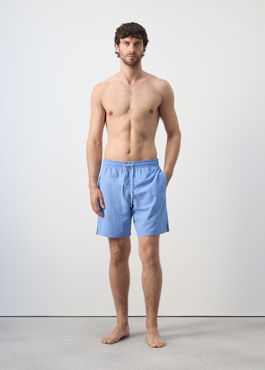 Mango Maillot De Bain Essentiel Cordon Bleu Porcelaine - Homme - L -  Man