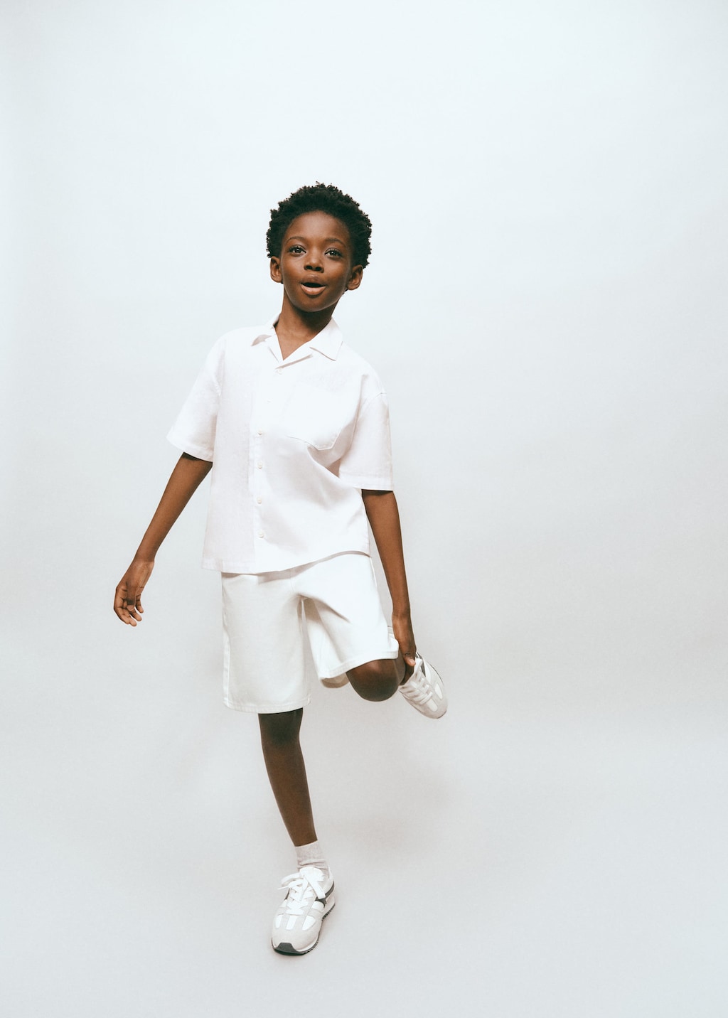 Mango Bermuda Jean Blanc - Enfants - 9 -  Kids In White