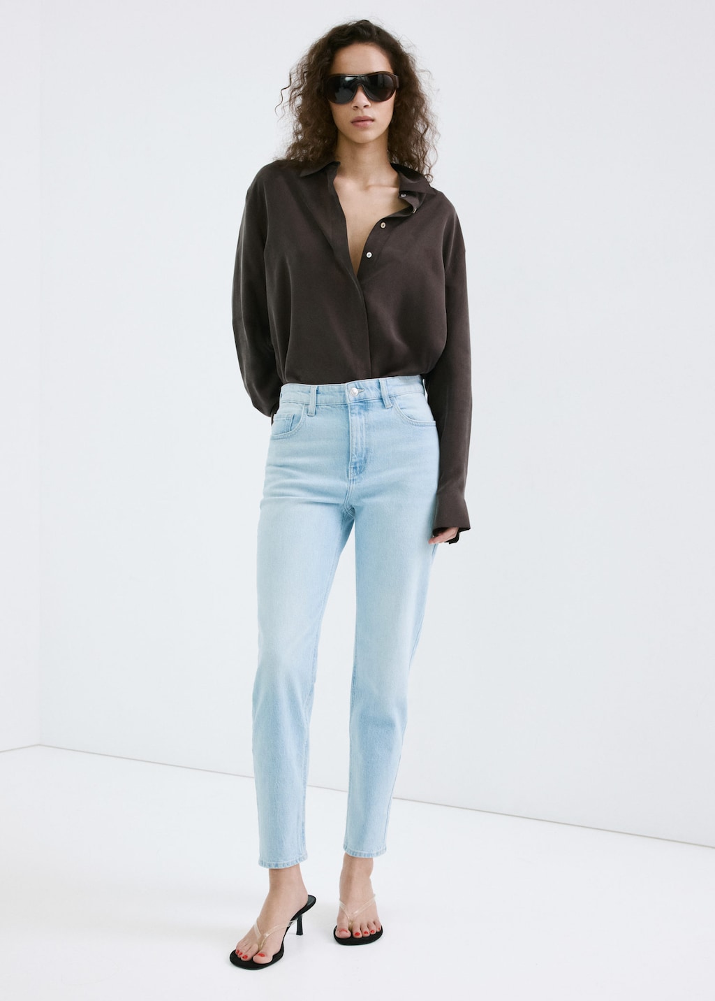 Mango Jean Newmom Confort Taille Haute Bleu Clair - Femme - 52 -  In Blue