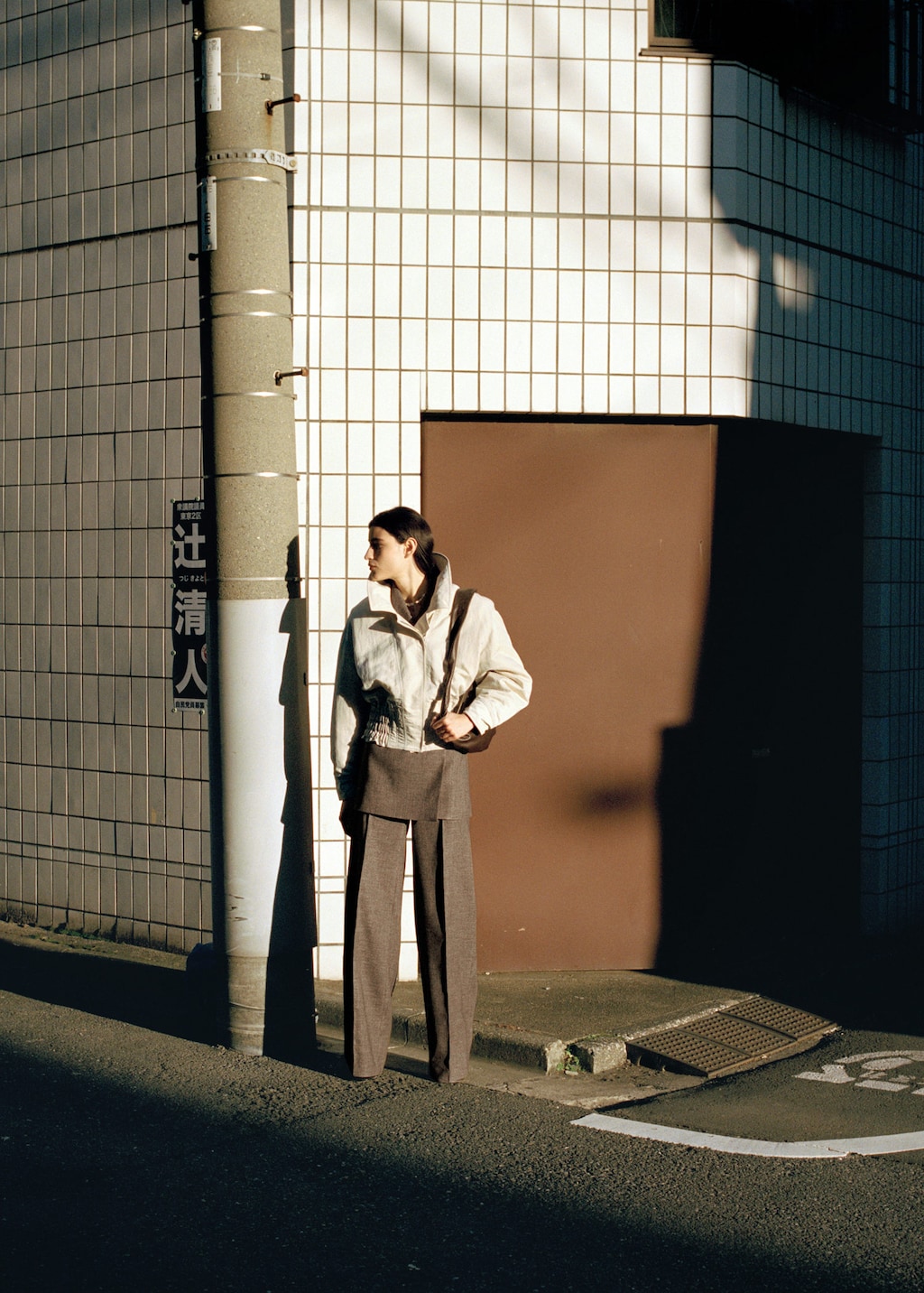Mango Oversized Jacket With Gathered Waist Light/pastel Grey In Brown