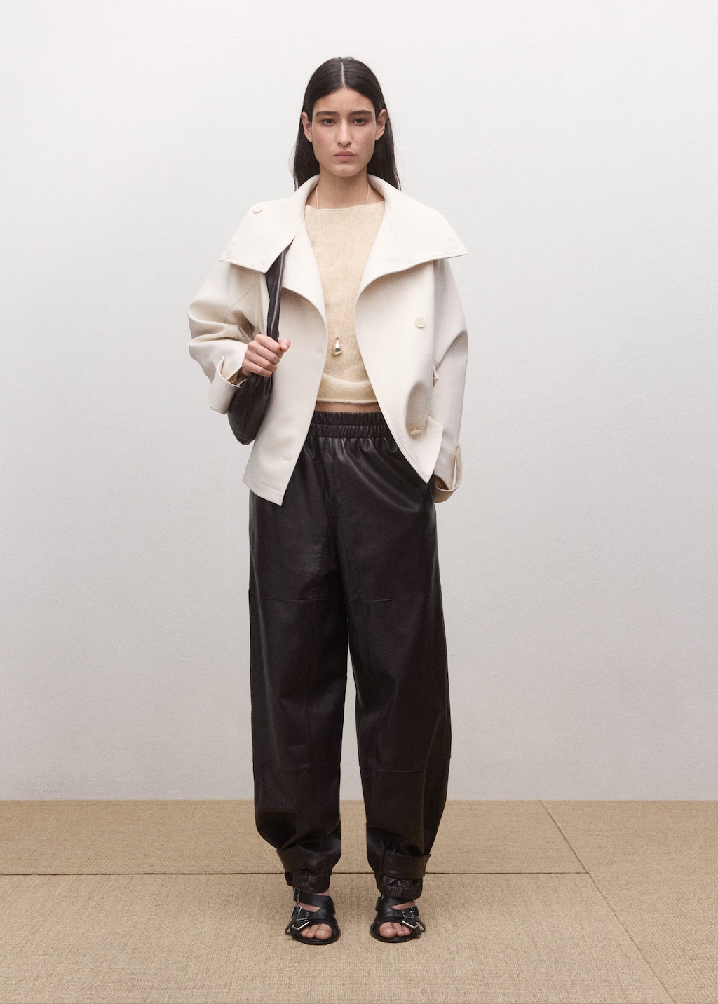 Mango Sweater Sacalo Ecru In White