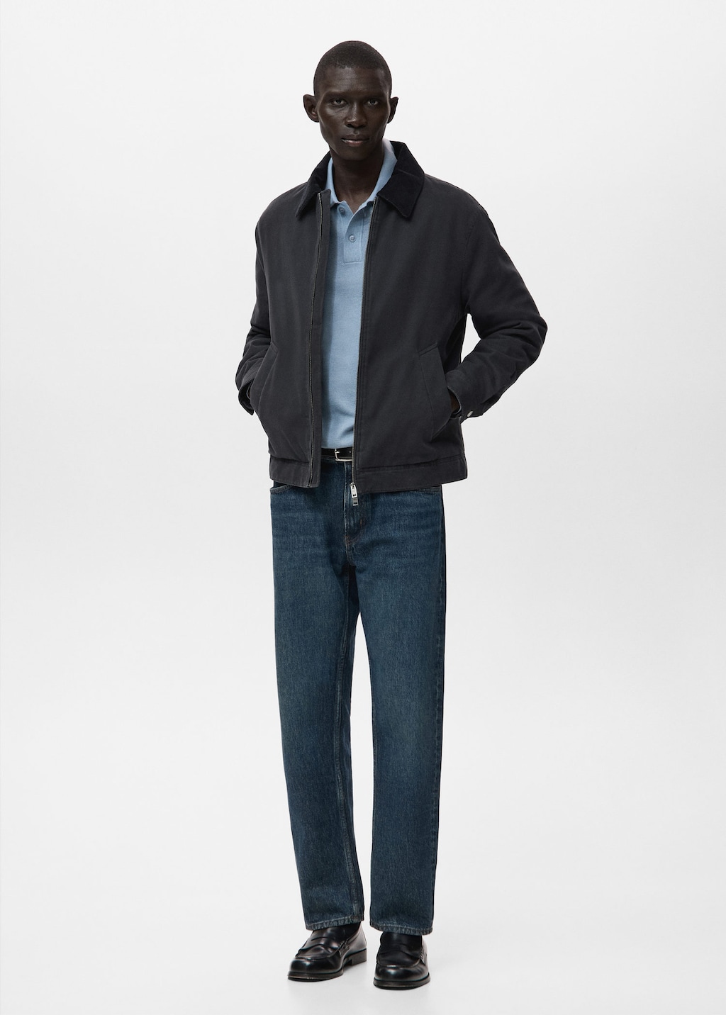 Mango Man Blouson Duke Bleu Nuit - Homme - M -  In Blue