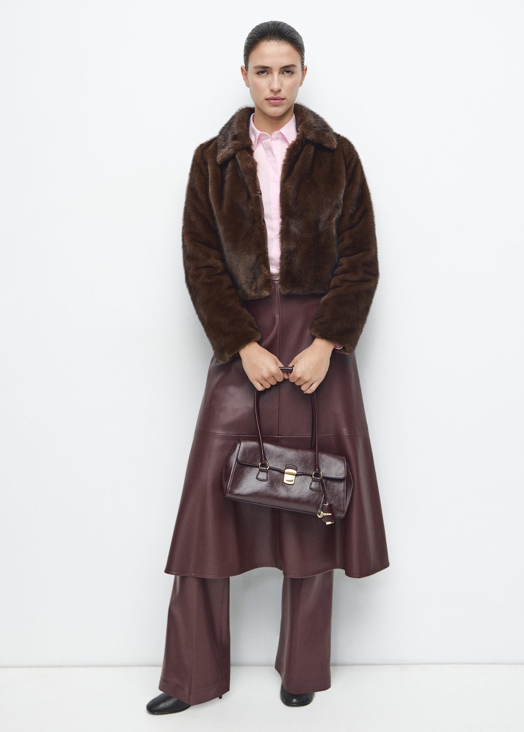 Mango Chemise Popeline Cintrée Rose - Femme - 4xl -  In Pink