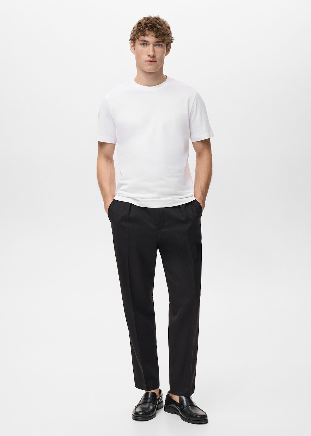 Mango Man T-shirt Slim-fit 100 % Coton Blanc - Homme - Xxl -  In White