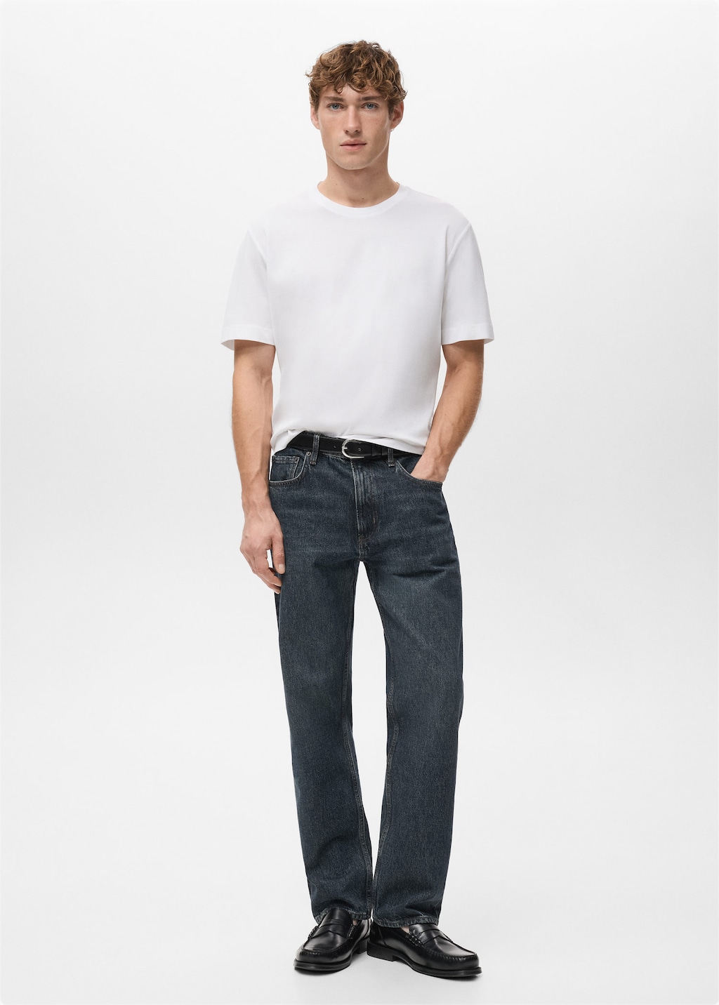 Mango Man T-shirt 100 % Coton Regular-fit Blanc - Homme - Xxl -  In White