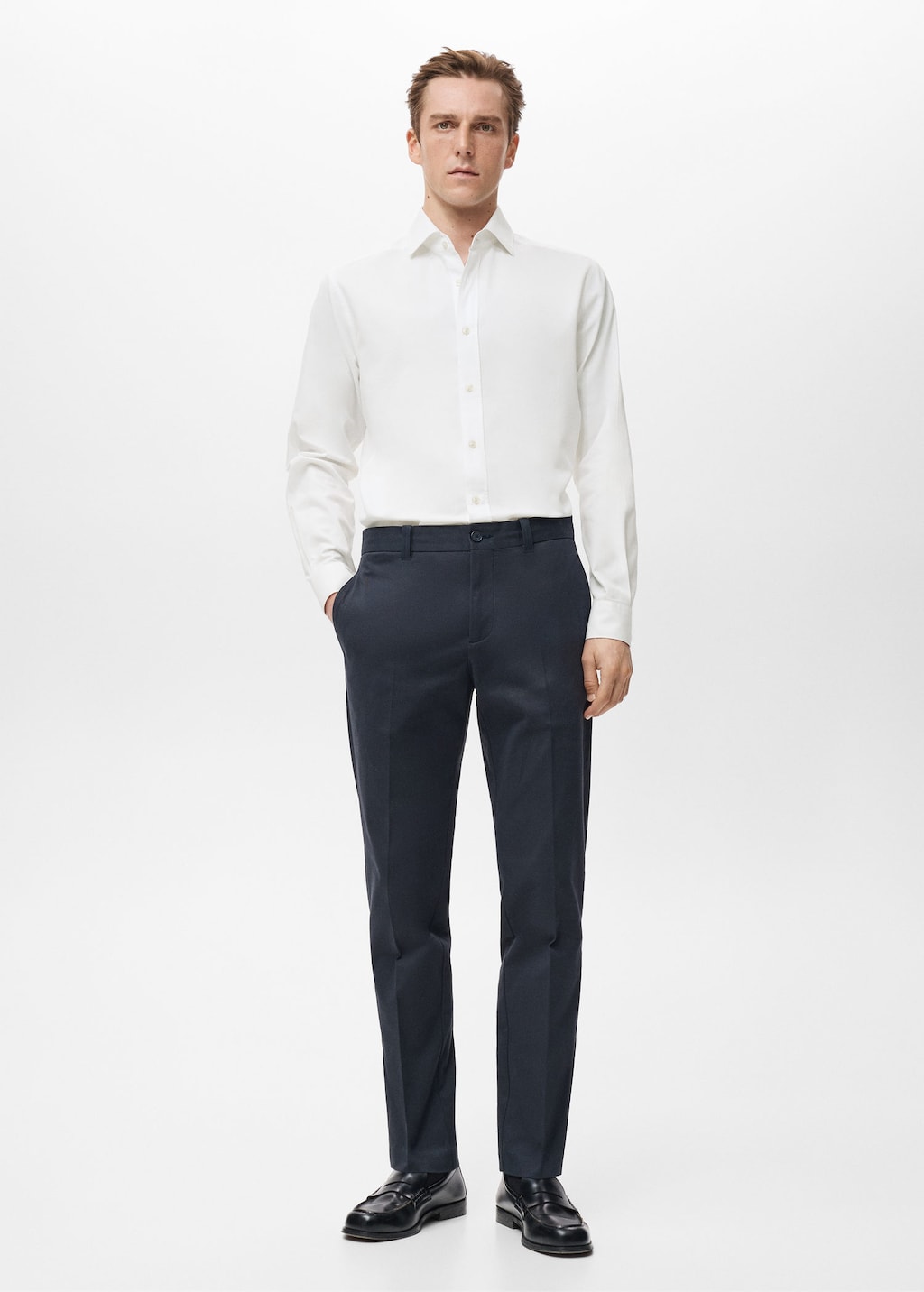 Mango Man Chemise 100 % Coton Slim-fit Blanc - Homme - Xl -  In White