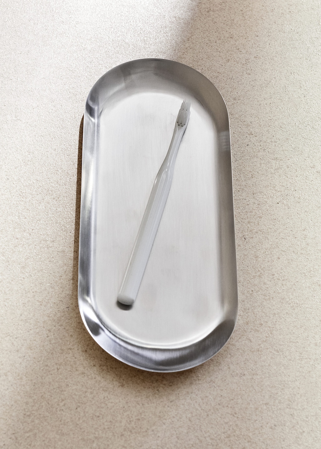 Mango Metal Bathroom Tray Silver