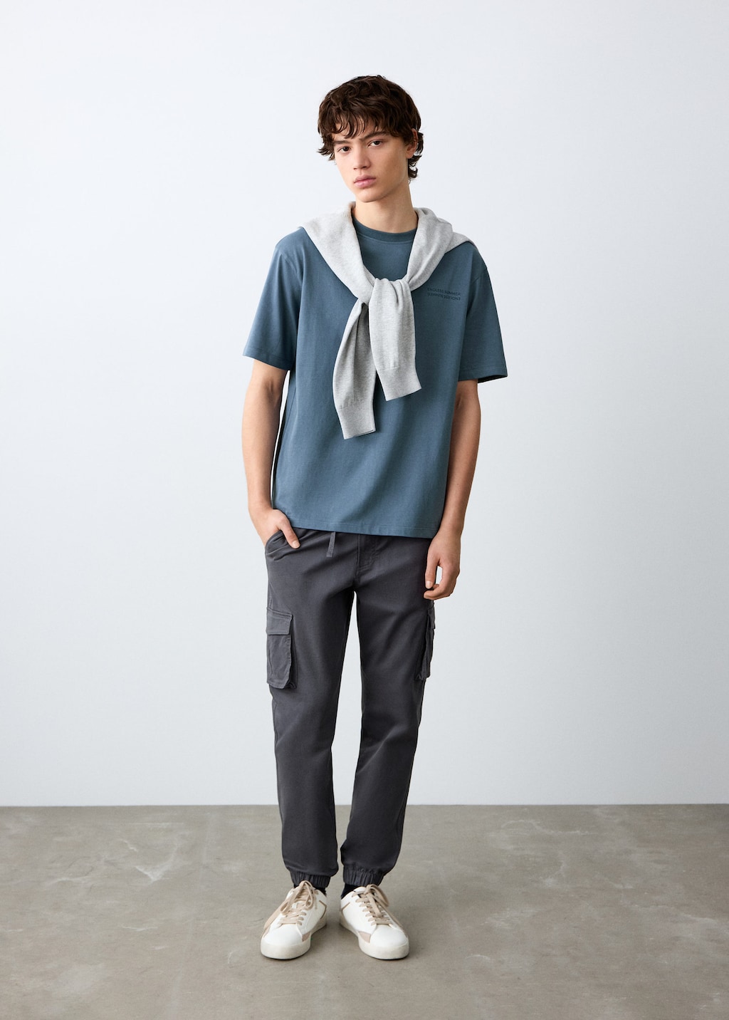 Mango Teen T-shirt Sunshine Blue