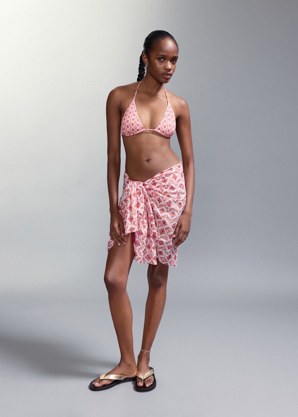 Mango Bikini Imprimé Culotte Couvrance Moyenne Rose - Fille - S -  Teen In Pink