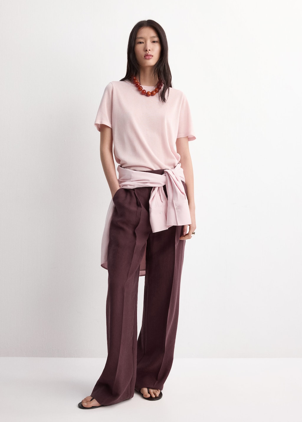 Mango Pull En Maille À Manches Courtes Rose Pastel - Femme - Xl -  In Pink