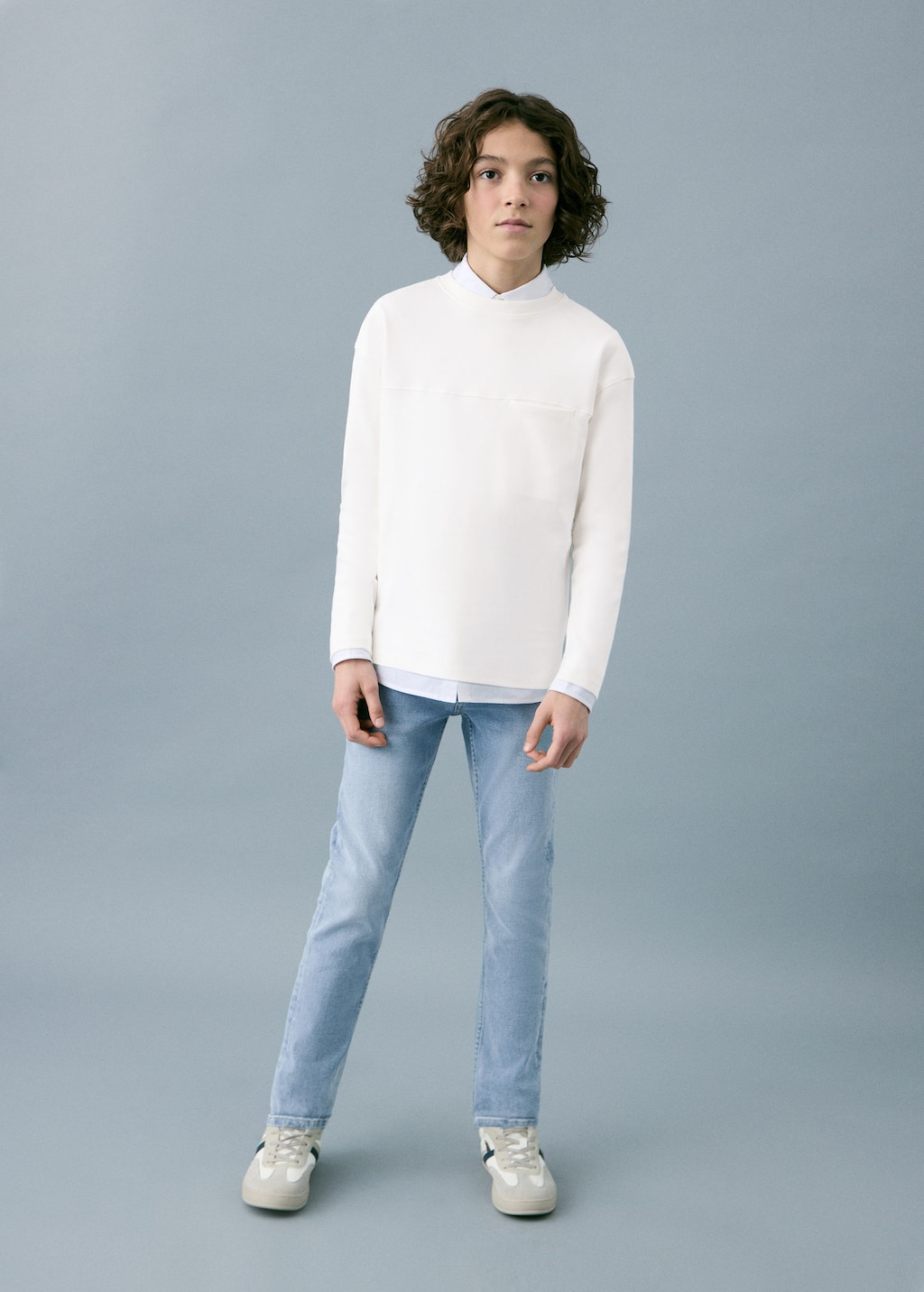 Mango Kids' Skinny Jeans In Blue