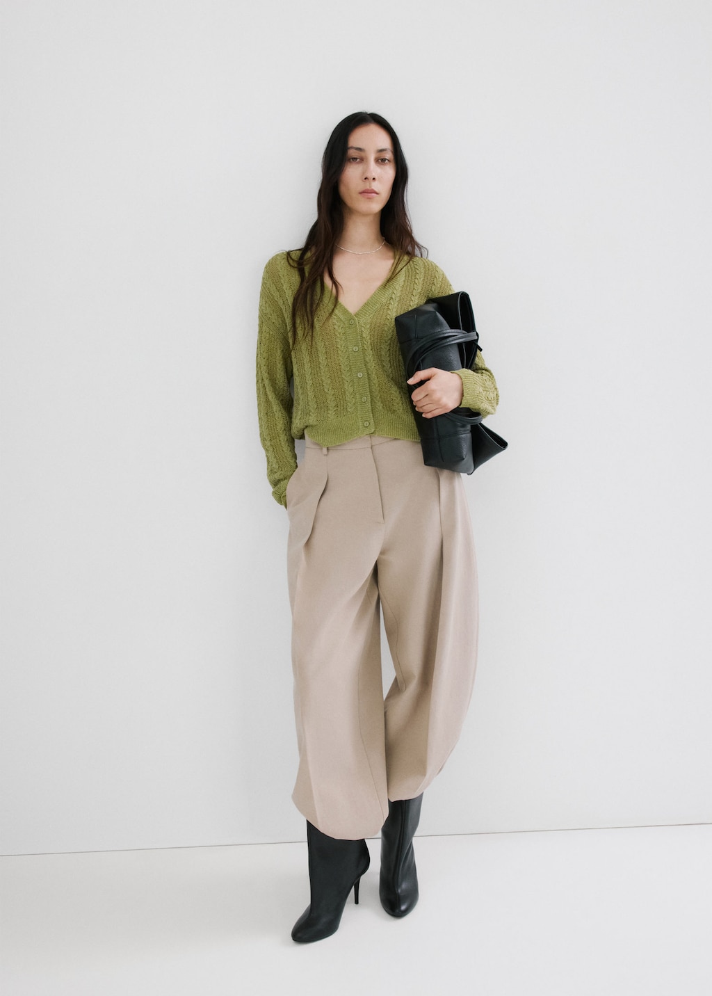 Mango Cardigan Rosi Green