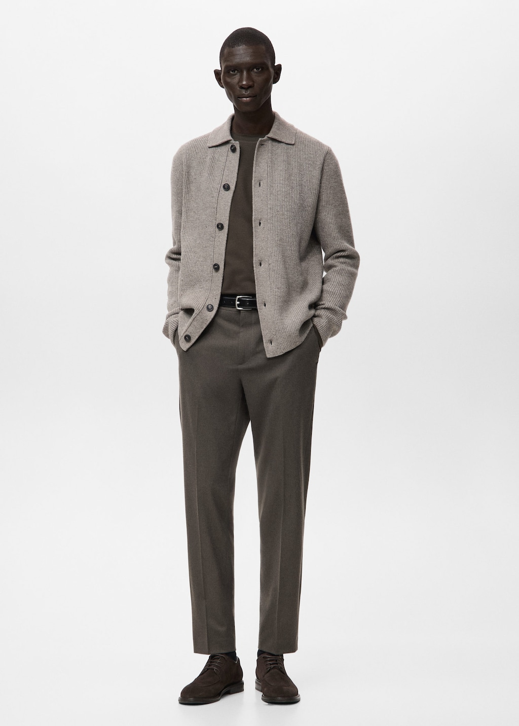 Mango Man Cardigan Dina Marron Moyen - Homme - Xxl -  In Brown