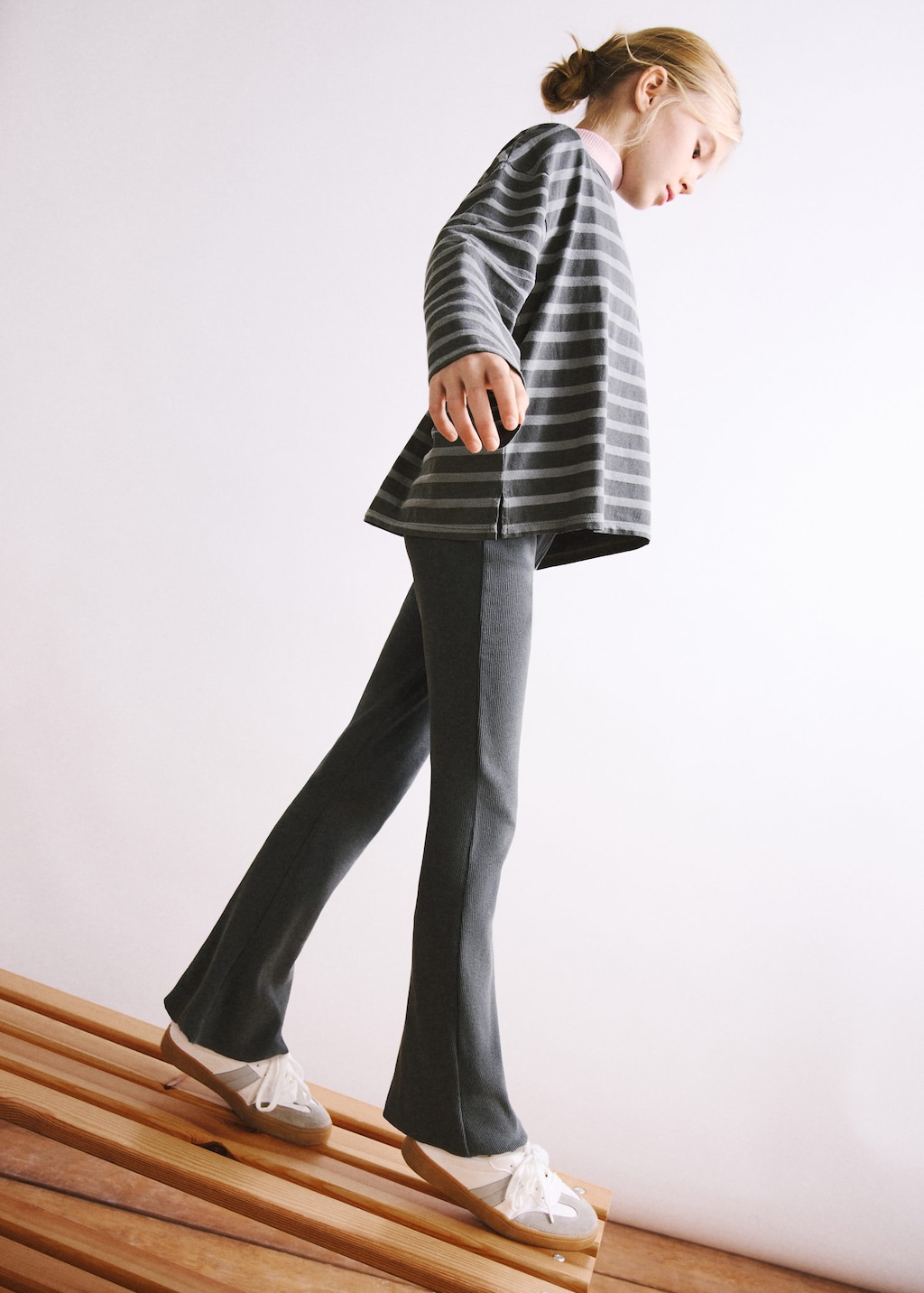 Mango Kids' Leggings Rocky Charcoal In Gray