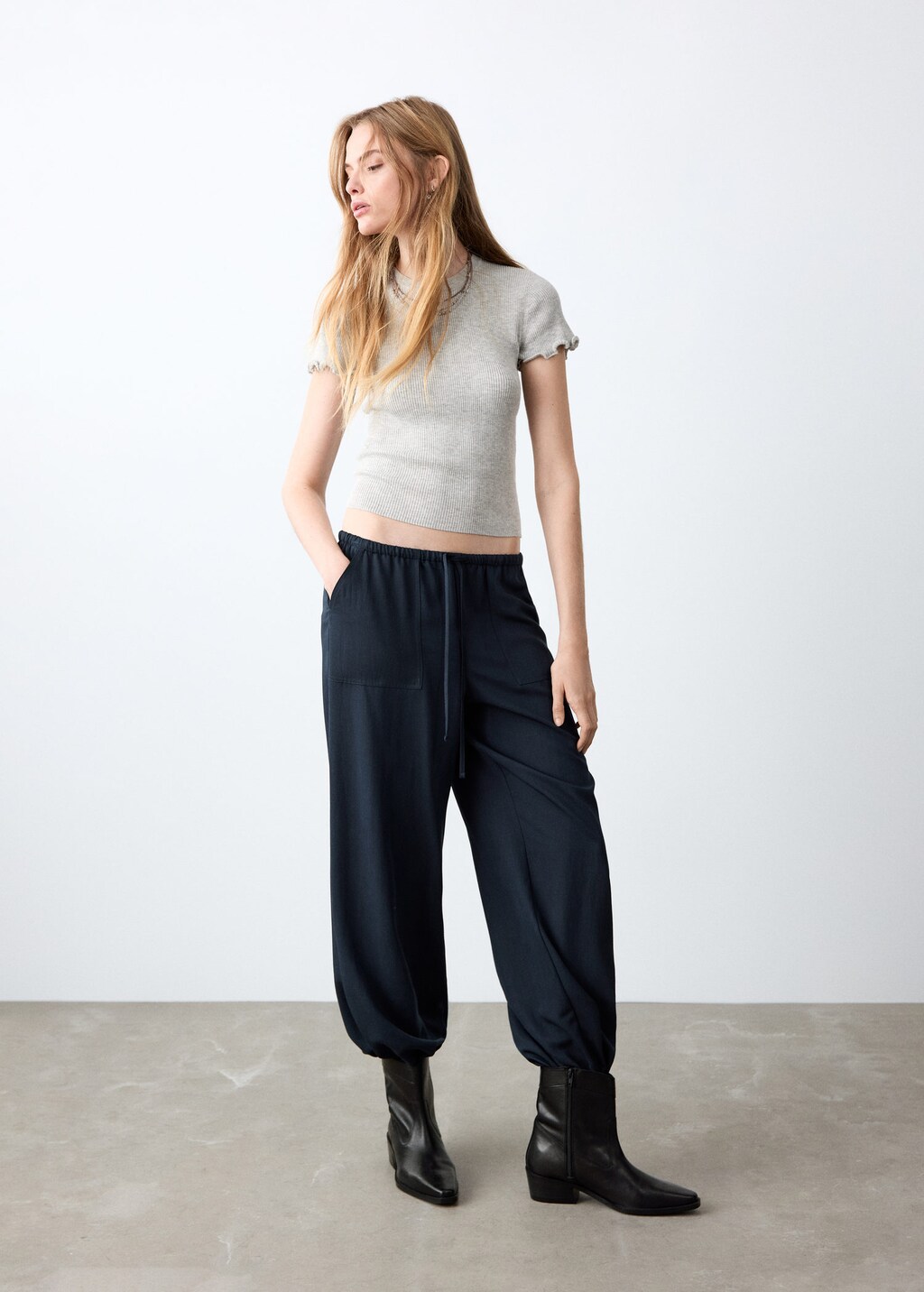 Mango T-shirt Manches Courtes Maille Côtelée Gris Chiné Moyen - Fille - M -  Teen In Neutral