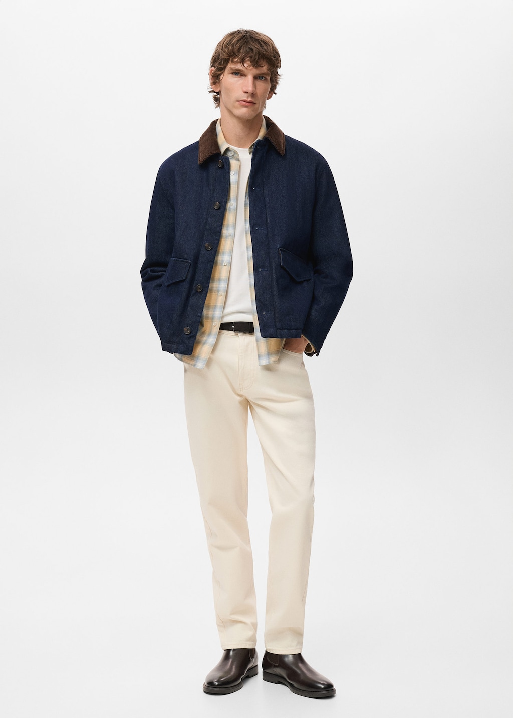 Mango Man Blouson Wiston Bleu - Homme - L -  In Blue