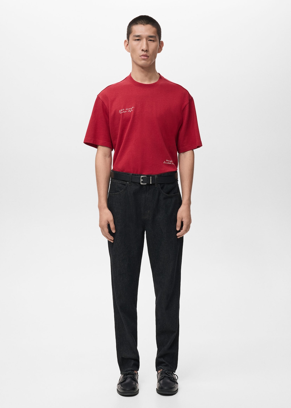 Mango Man T-shirt Goah-h Rouge - Homme - M -  In Red