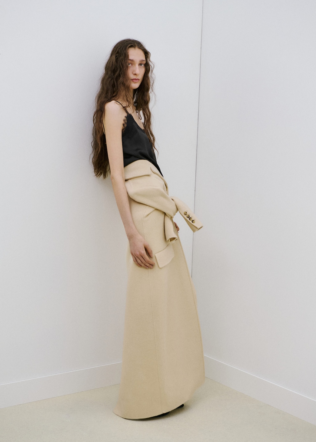 Mango Lace Top Black