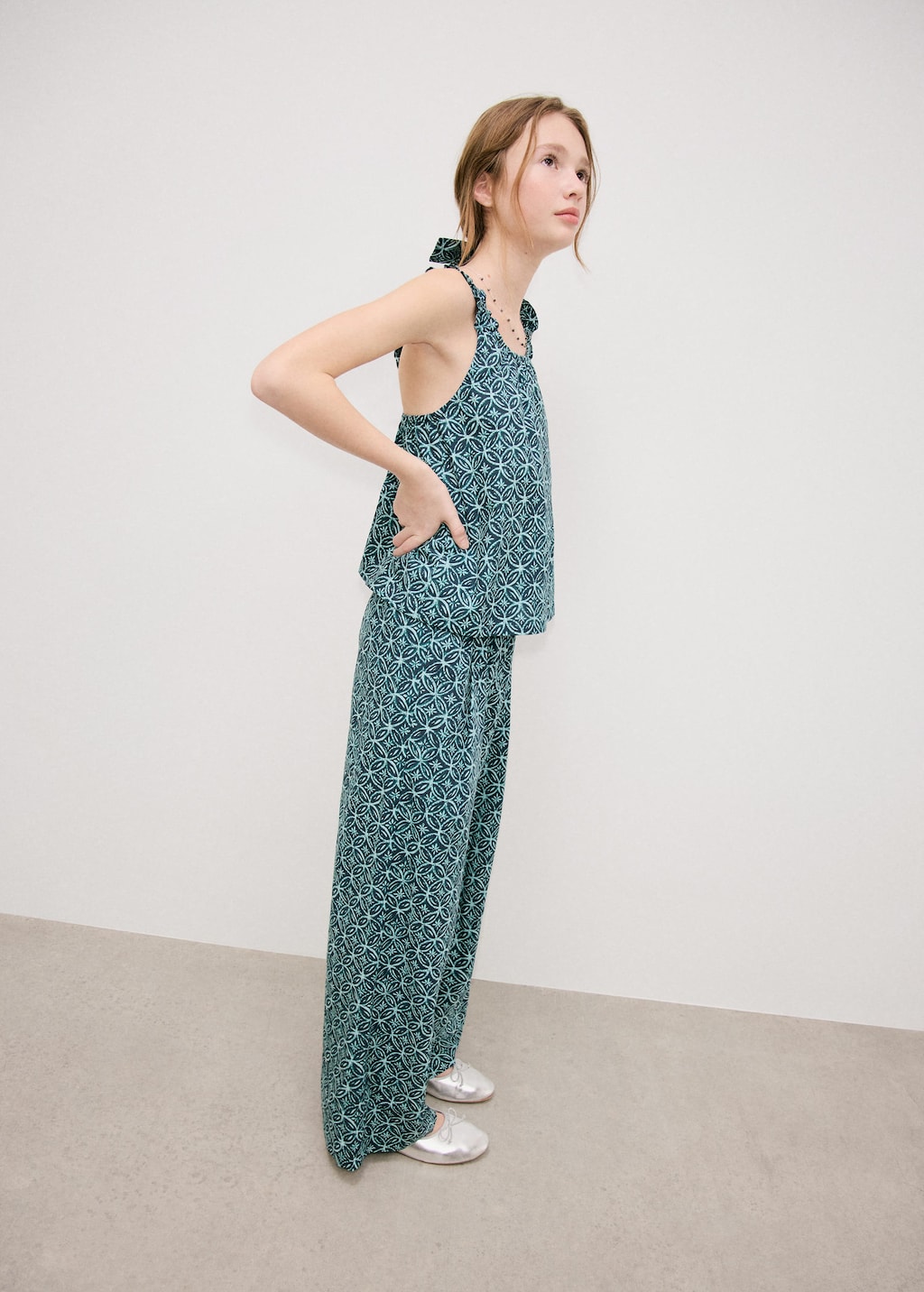 Mango Pantalon Imprimé Coton Bleu Marine - Enfants - 13-14 Ans -  Kids In Multi