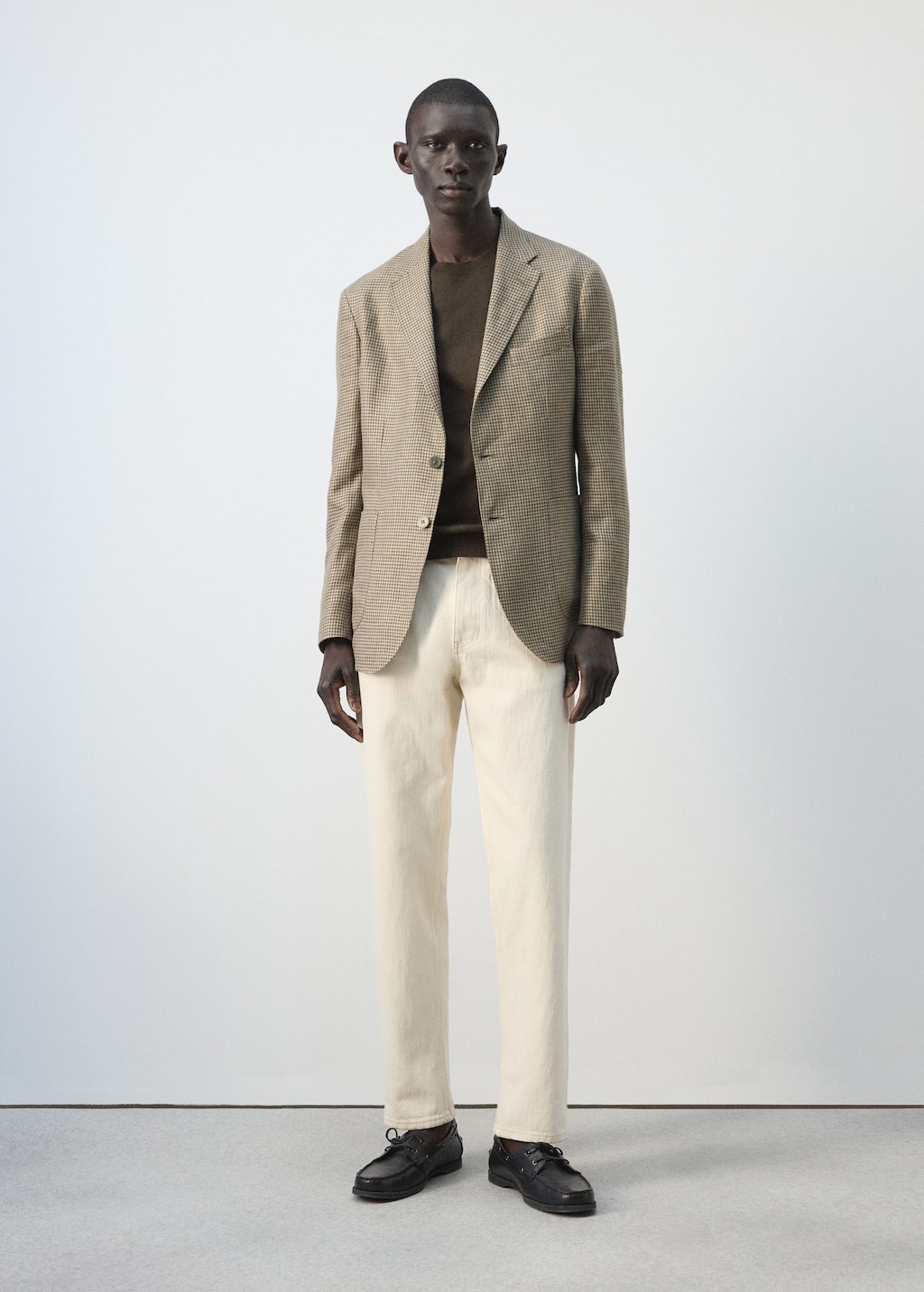 Mango Veste 100 % Lin Poches Plaquées Marron - Homme - 56 -  Man In Brown