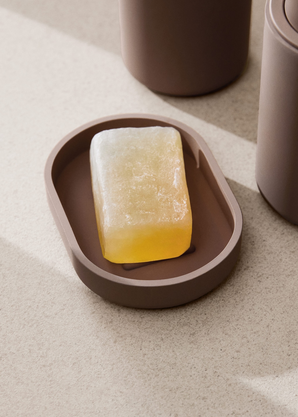 Mango Resin Soap Dish Brown