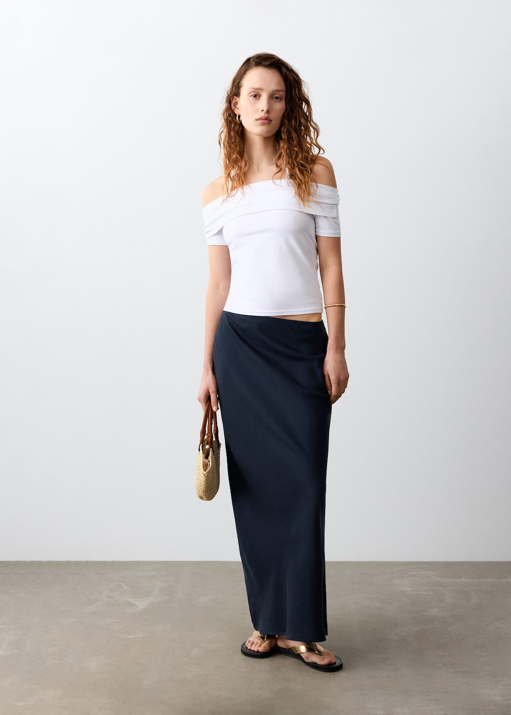 Mango Jupe Longue Lyocell Bleu Marine Foncé - Fille - M -  Teen In Blue