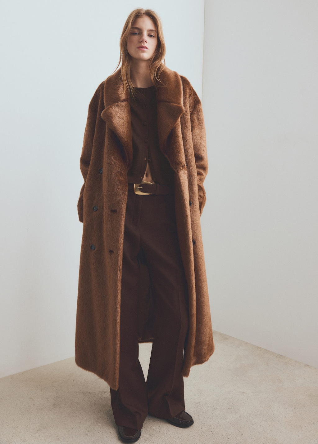 Mango Cardigan Maille Boutons Chocolat - Femme - 1xl -  In Brown