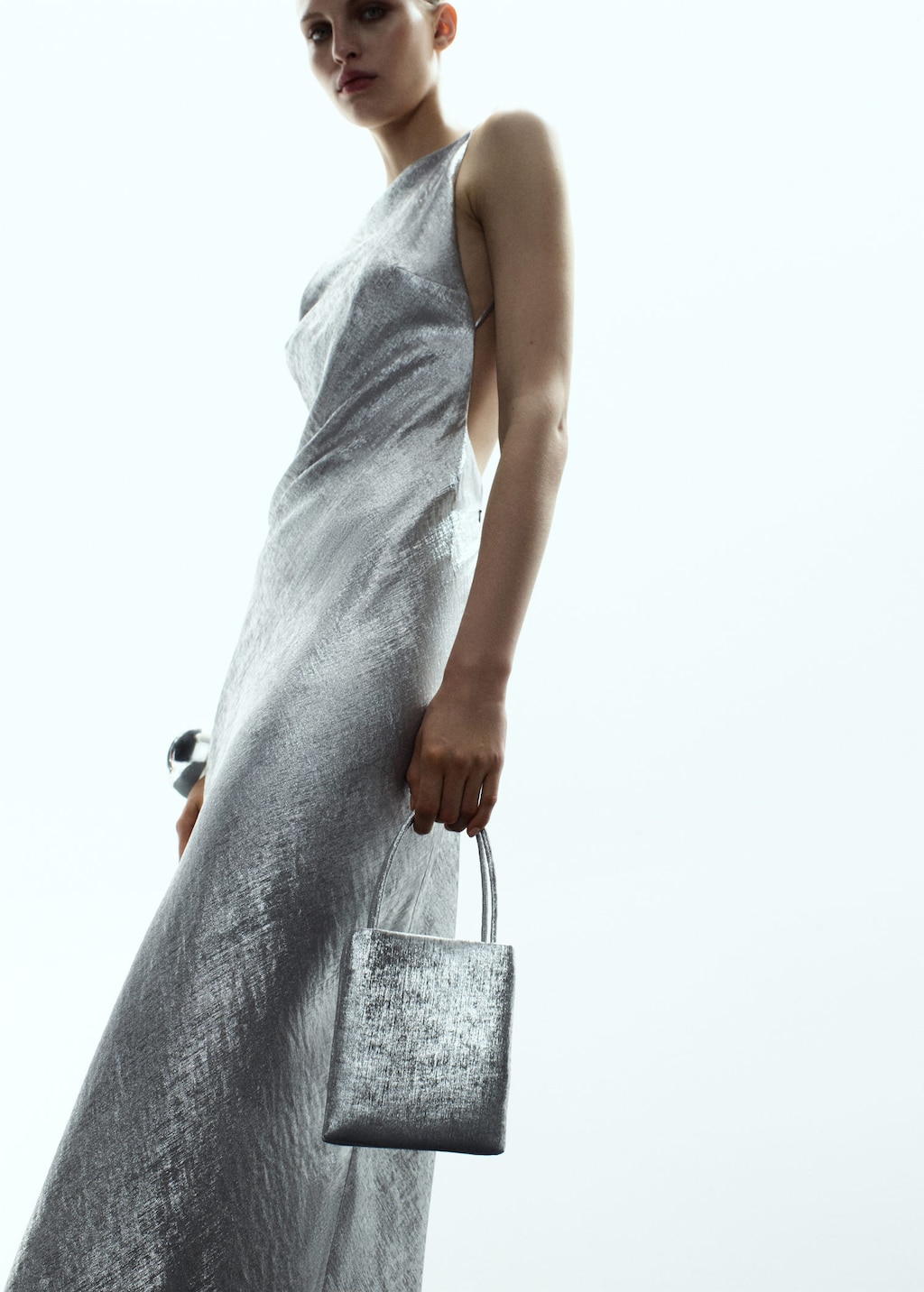 Mango Sac Shopper Mini Argent - Femme - Taille Unique -  In Silver