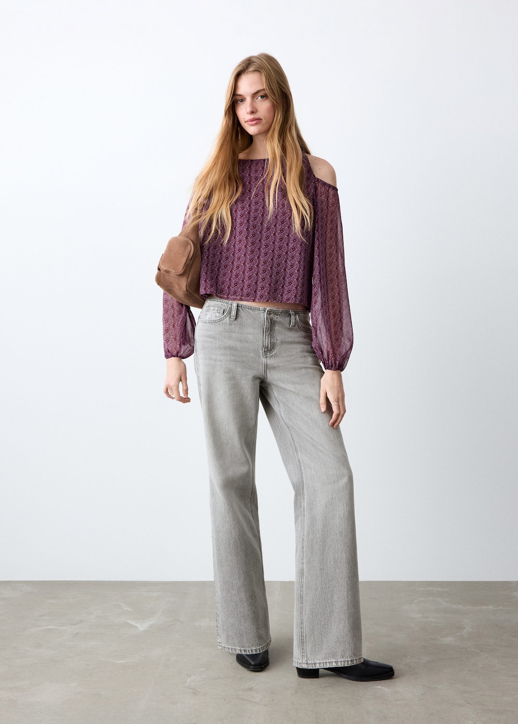 Mango Low Waist Jeans Denim Grey In Gray