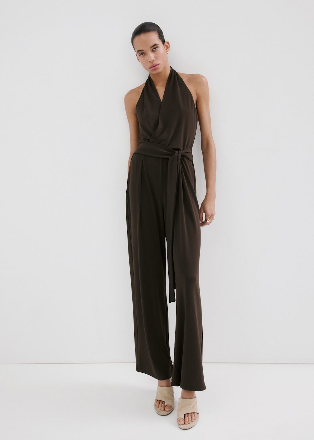 Mango Combinaison Cache-caur Naud Marron - Femme - Xl -  In Brown