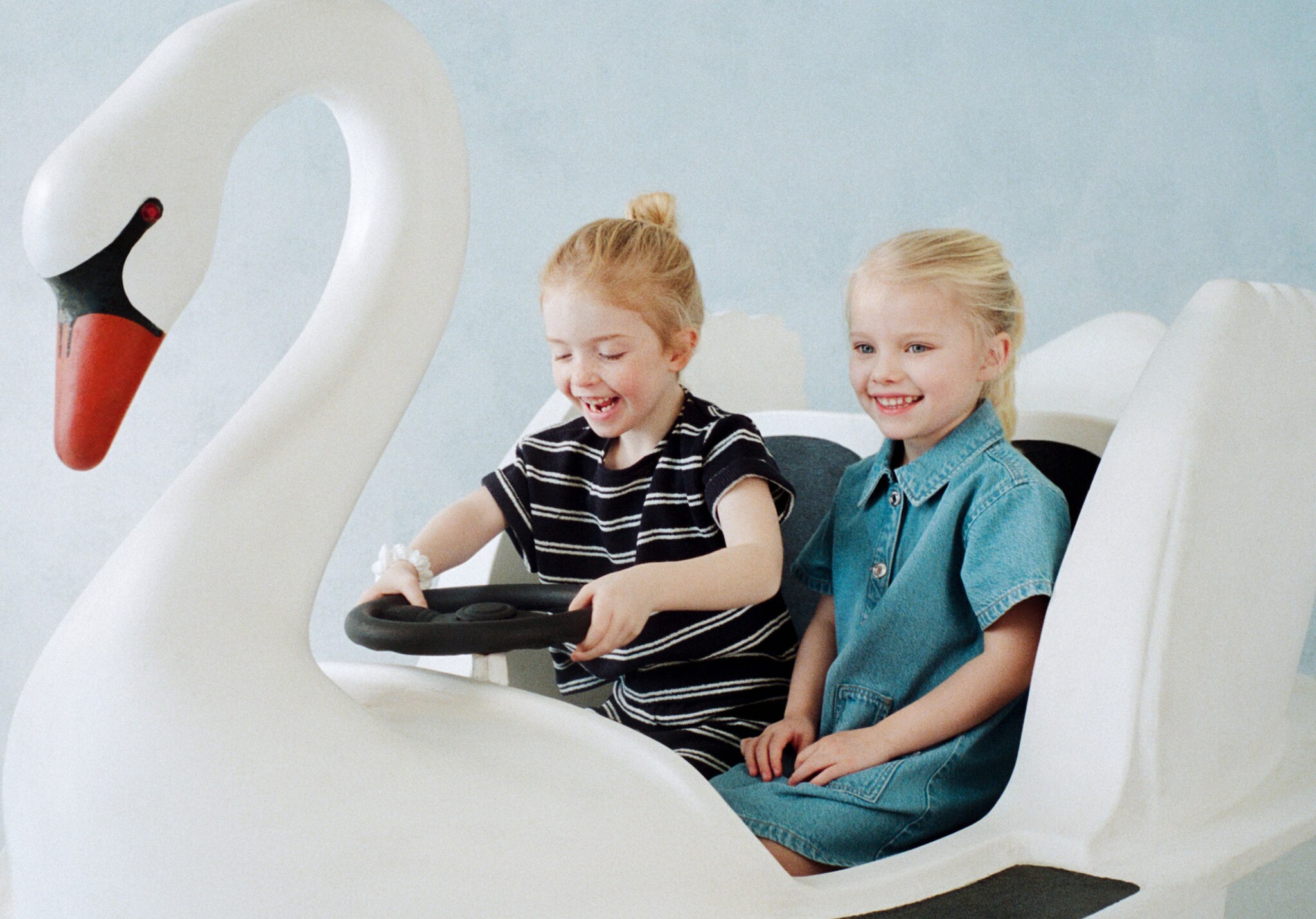 Striped jersey T-shirt - Panoramic plane