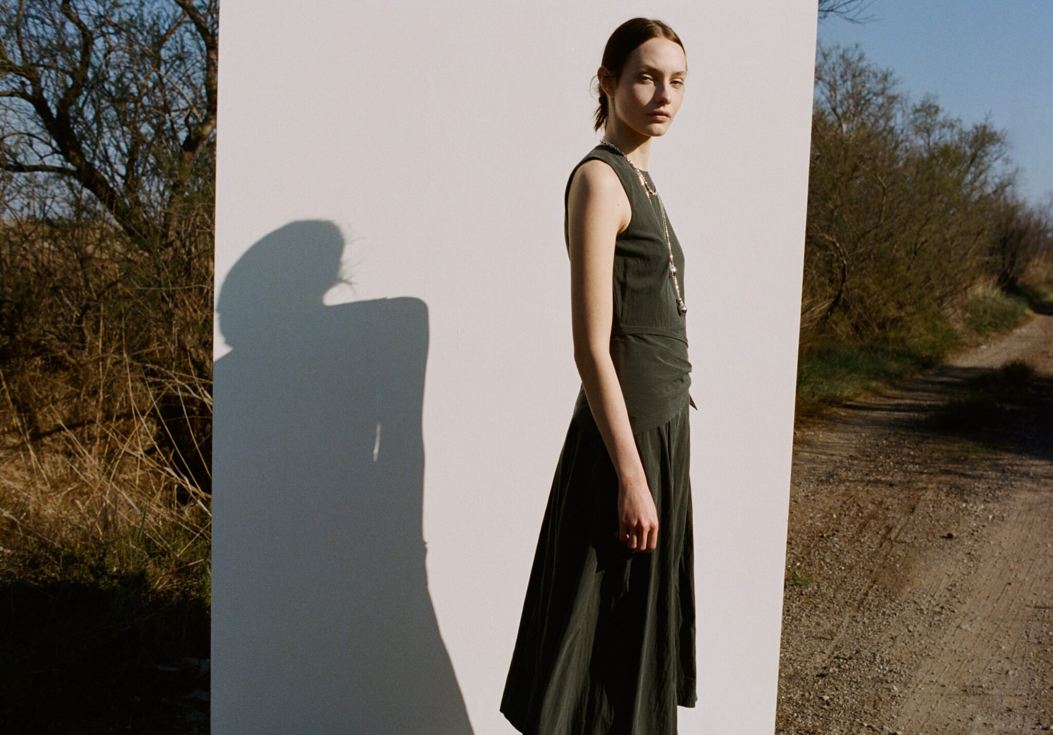 Lyocell handkerchief dress - Panoramic plane