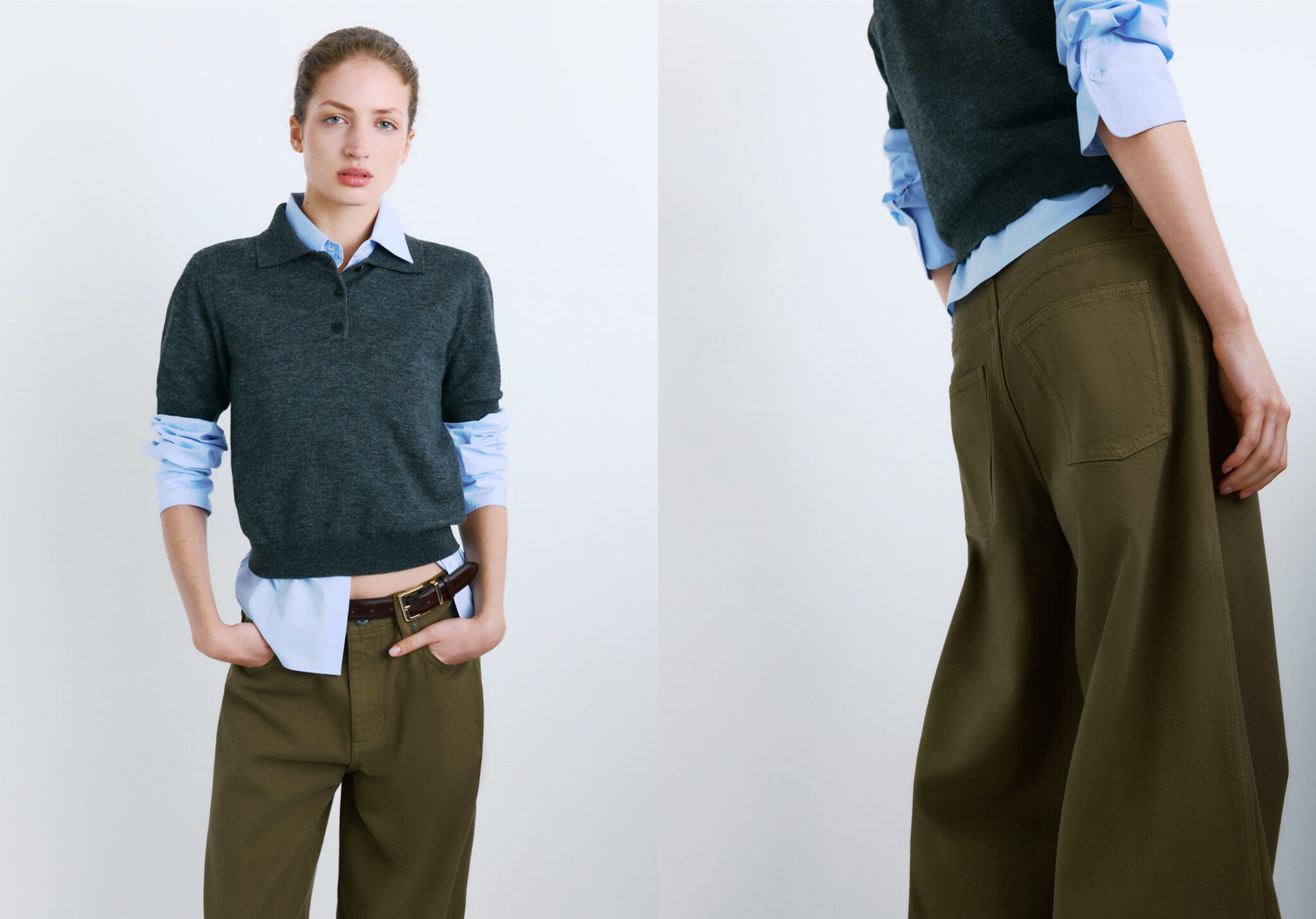 Low-rise balloon jeans - Panoramic plane