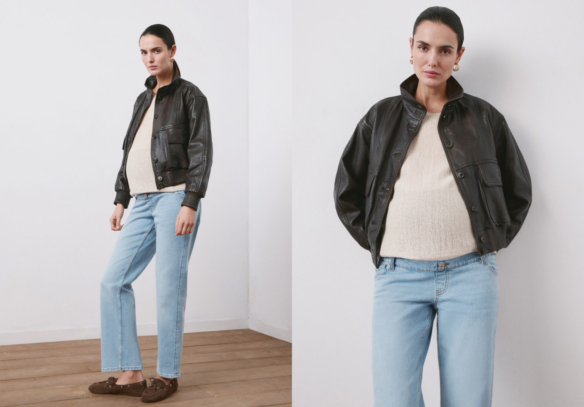 Jeans rectos premamá - Plano panorámico