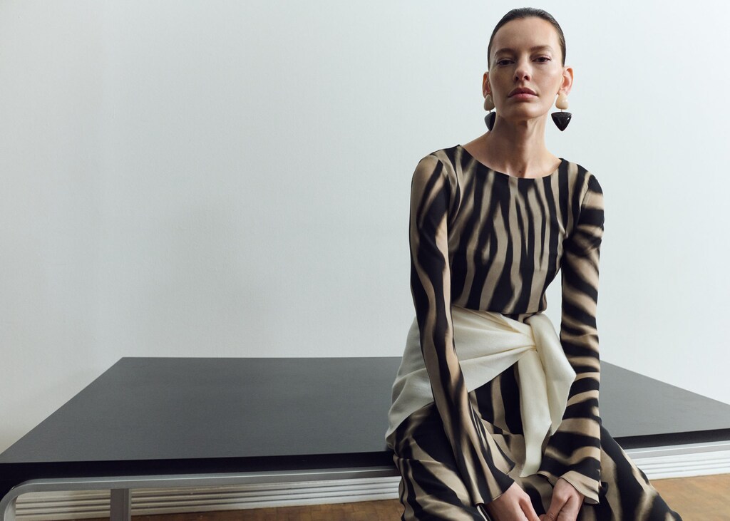 A-line animal-print dress - image 3