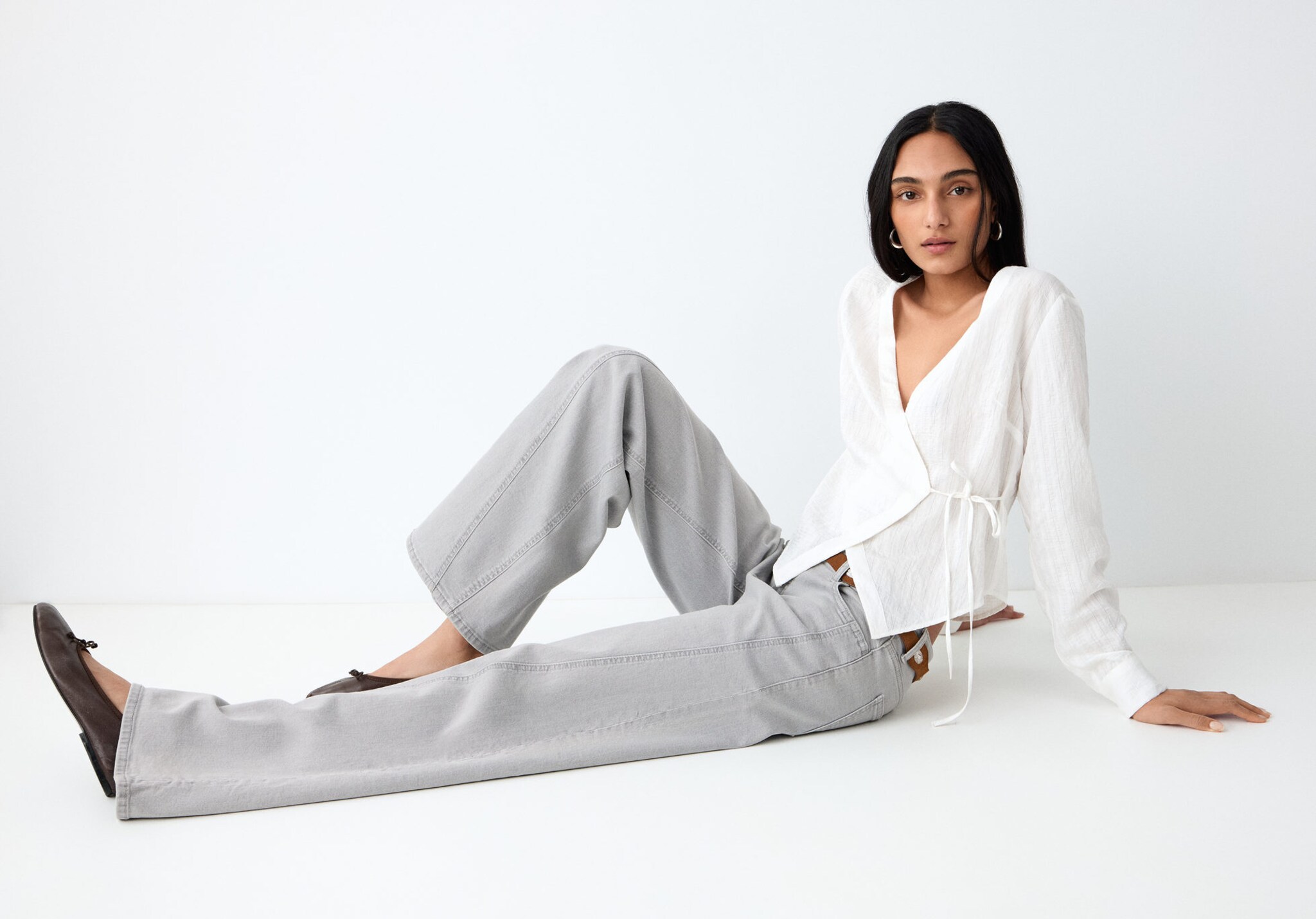 Jean wide leg couture - Plan panoramique