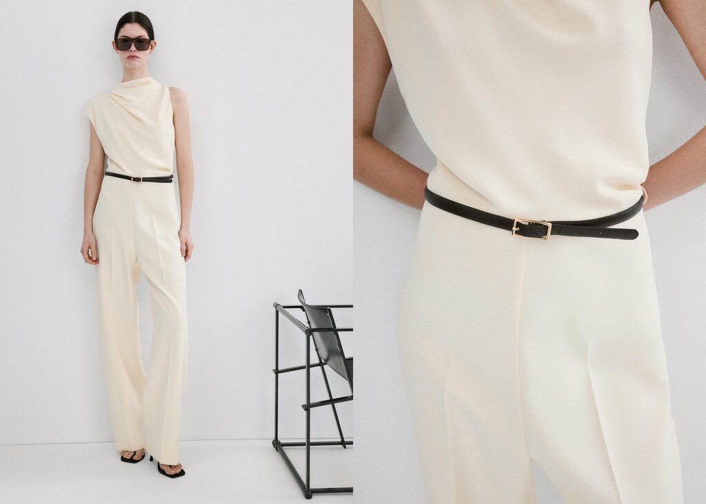 Asymmetric long jumpsuit - image 3