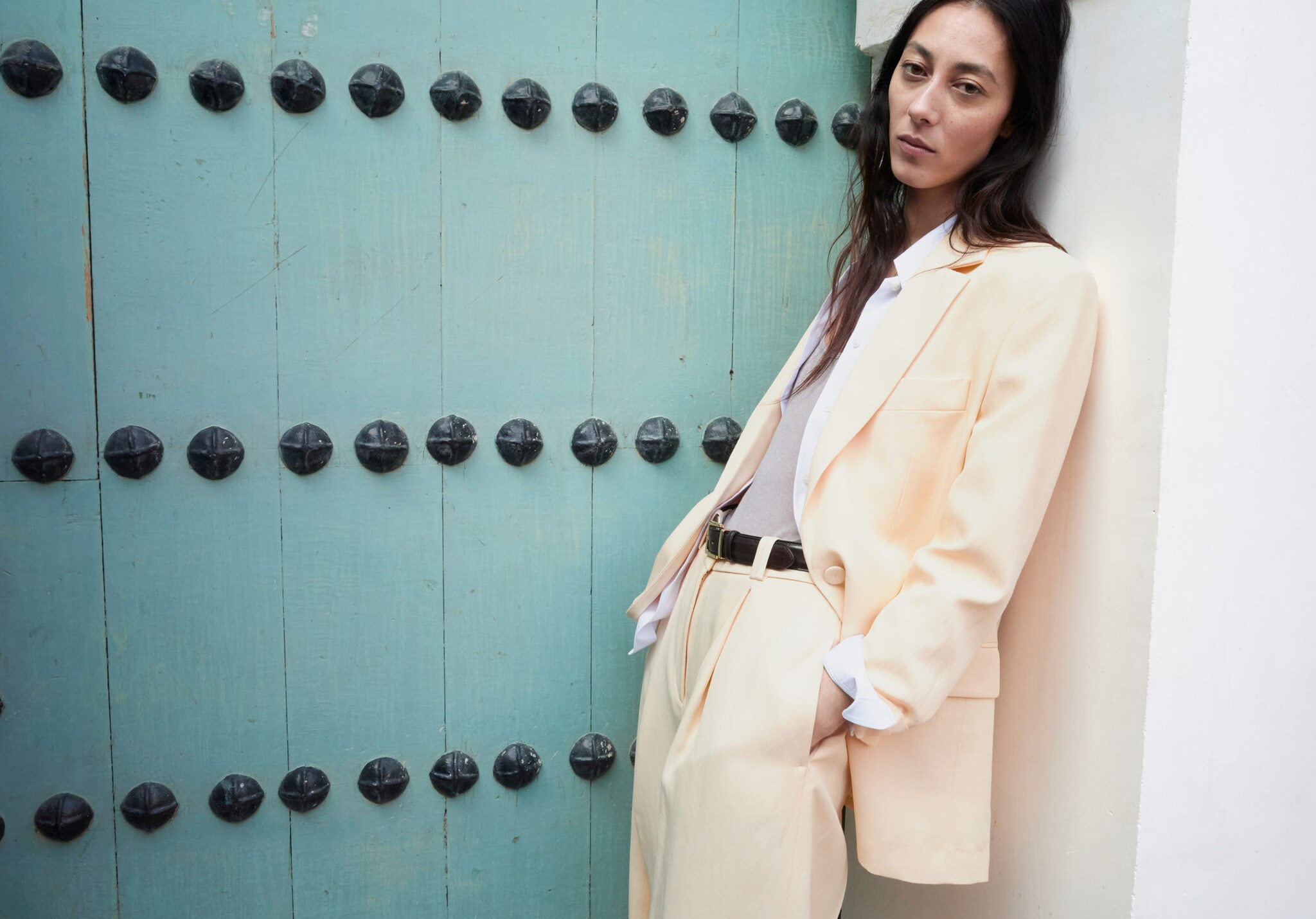 Linen suit jacket - Panoramic plane