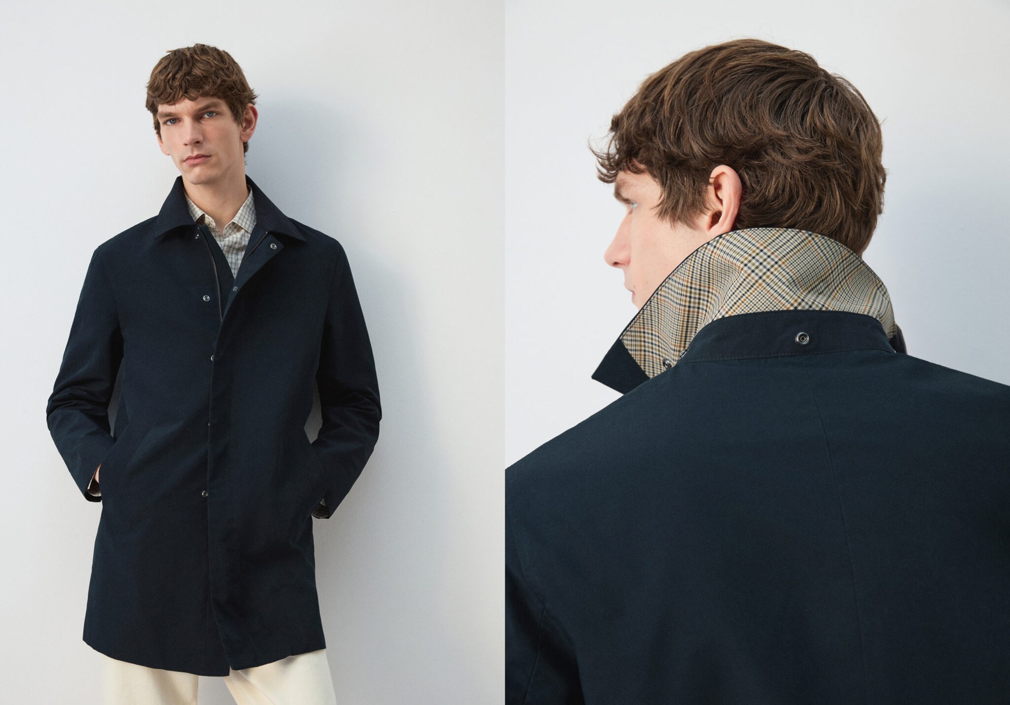 Water-repellent parka with removable hood - Panoramic plane