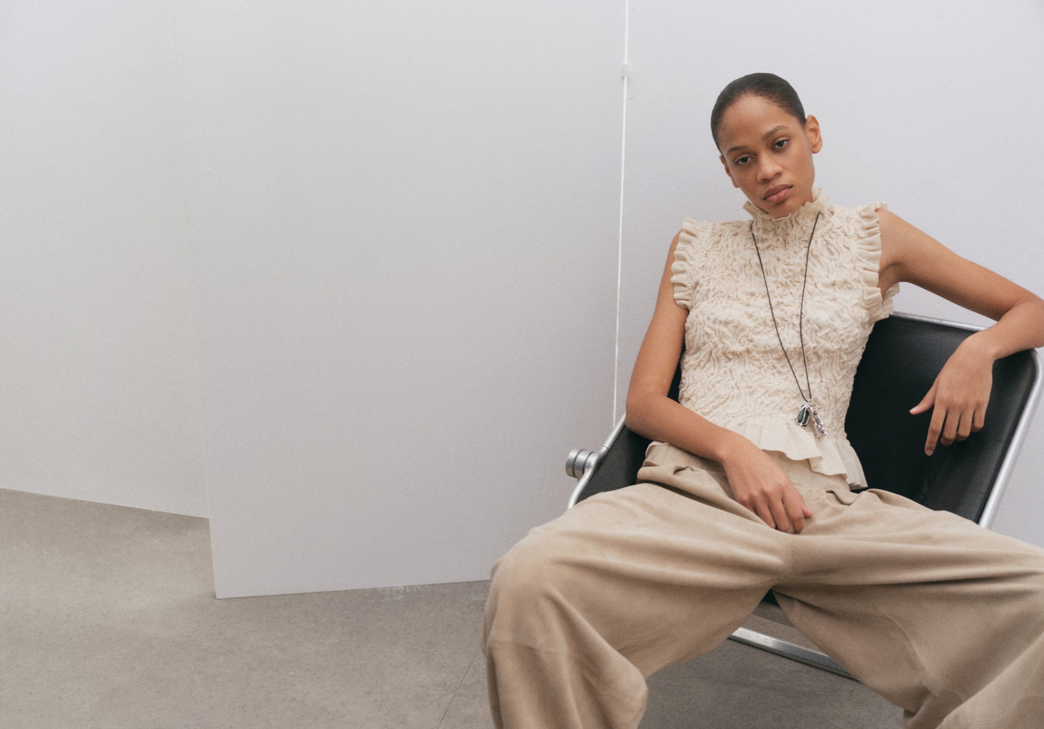 Textured knit top - Panoramic plane