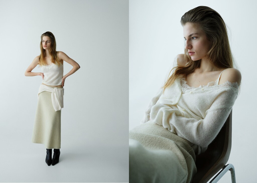 Top with lace neck - image 3